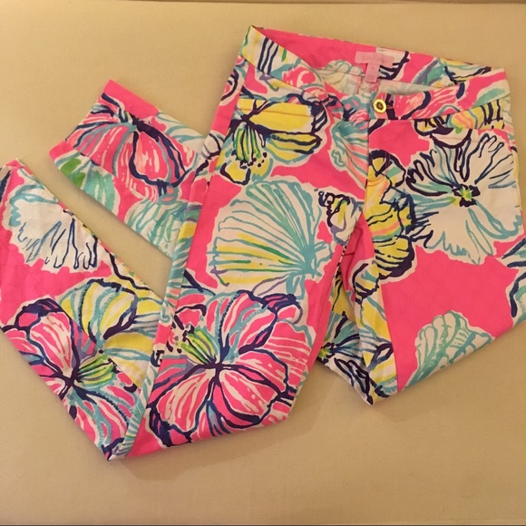 NWOT Lilly Pulitzer Kelly Ankle Skinny Pants 00 - Picture 3 of 5